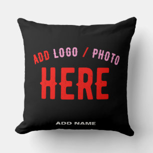 STYLISH MODERN CUSTOMIZABLE BLACK VERIFIED BRANDED CUSHION