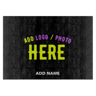 STYLISH MODERN CUSTOMIZABLE BLACK VERIFIED BRANDED CUTTING BOARD