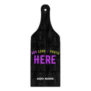 STYLISH MODERN CUSTOMIZABLE BLACK VERIFIED BRANDED CUTTING BOARD