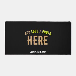 STYLISH MODERN CUSTOMIZABLE BLACK VERIFIED BRANDED DESK MAT