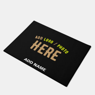 STYLISH MODERN CUSTOMIZABLE BLACK VERIFIED BRANDED DOORMAT
