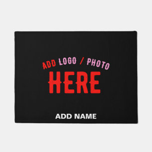 STYLISH MODERN CUSTOMIZABLE BLACK VERIFIED BRANDED DOORMAT