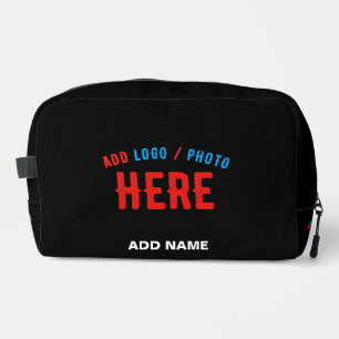 STYLISH MODERN CUSTOMIZABLE BLACK VERIFIED BRANDED DOPP KIT