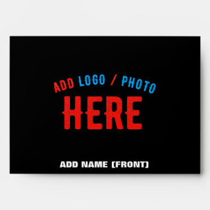 STYLISH MODERN CUSTOMIZABLE BLACK VERIFIED BRANDED ENVELOPE