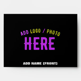 STYLISH MODERN CUSTOMIZABLE BLACK VERIFIED BRANDED ENVELOPE