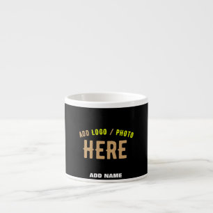 STYLISH MODERN CUSTOMIZABLE BLACK VERIFIED BRANDED ESPRESSO CUP