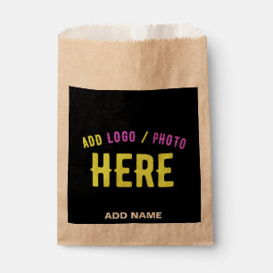 STYLISH MODERN CUSTOMIZABLE BLACK VERIFIED BRANDED FAVOUR BAGS