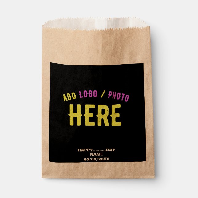 STYLISH MODERN CUSTOMIZABLE BLACK VERIFIED BRANDED FAVOUR BAGS (Front)