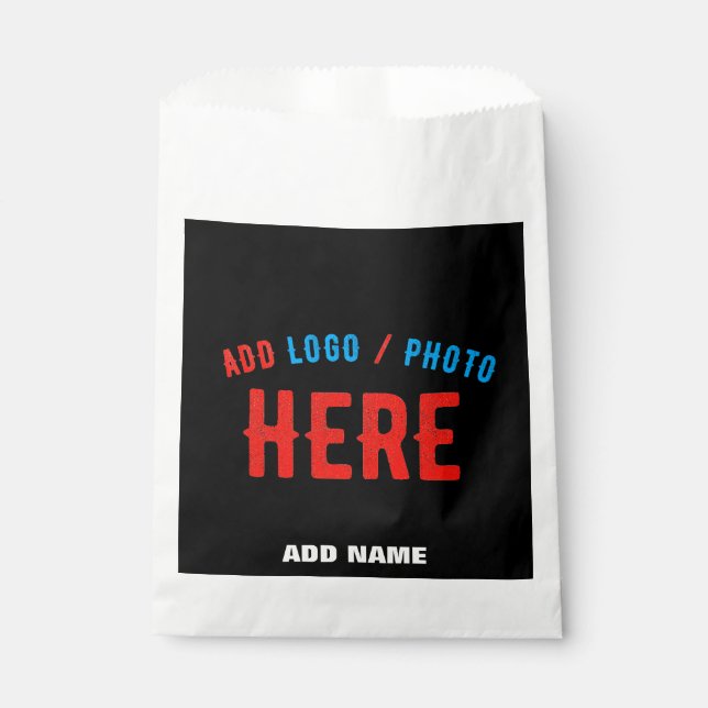 STYLISH MODERN CUSTOMIZABLE BLACK VERIFIED BRANDED FAVOUR BAGS (Front)
