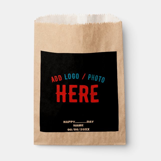 STYLISH MODERN CUSTOMIZABLE BLACK VERIFIED BRANDED FAVOUR BAGS (Front)