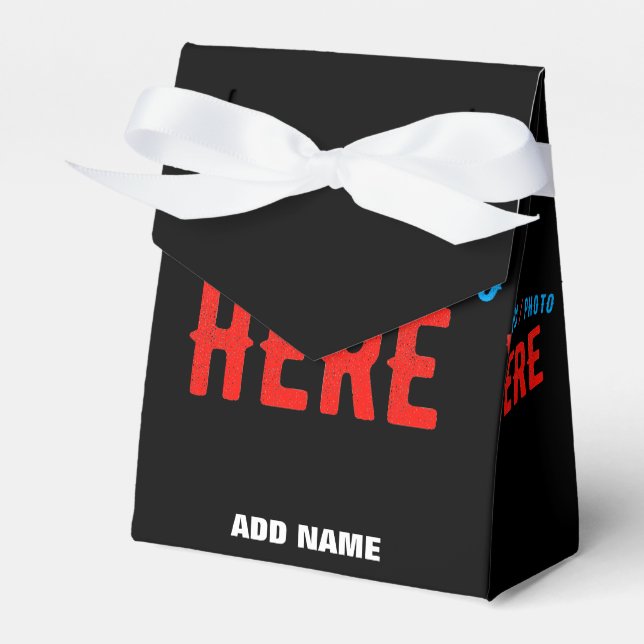 STYLISH MODERN CUSTOMIZABLE BLACK VERIFIED BRANDED FAVOUR BOX (Front Side)