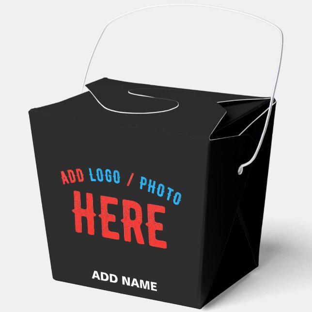 STYLISH MODERN CUSTOMIZABLE BLACK VERIFIED BRANDED FAVOUR BOX (Front)