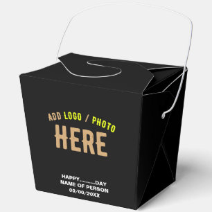 STYLISH MODERN CUSTOMIZABLE BLACK VERIFIED BRANDED FAVOUR BOX