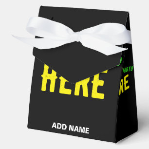 STYLISH MODERN CUSTOMIZABLE BLACK VERIFIED BRANDED FAVOUR BOX