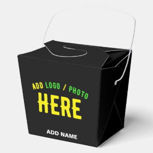 STYLISH MODERN CUSTOMIZABLE BLACK VERIFIED BRANDED FAVOUR BOX