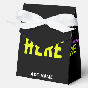 STYLISH MODERN CUSTOMIZABLE BLACK VERIFIED BRANDED FAVOUR BOX