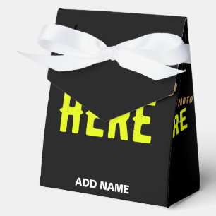 STYLISH MODERN CUSTOMIZABLE BLACK VERIFIED BRANDED FAVOUR BOX