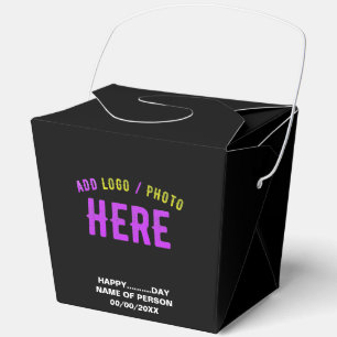 STYLISH MODERN CUSTOMIZABLE BLACK VERIFIED BRANDED FAVOUR BOX