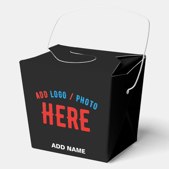 STYLISH MODERN CUSTOMIZABLE BLACK VERIFIED BRANDED FAVOUR BOX (Front)
