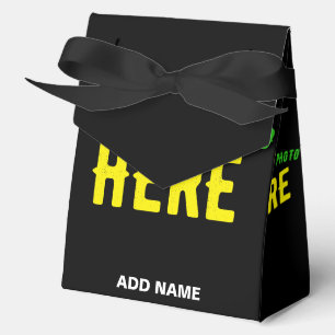 STYLISH MODERN CUSTOMIZABLE BLACK VERIFIED BRANDED FAVOUR BOX