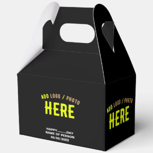 STYLISH MODERN CUSTOMIZABLE BLACK VERIFIED BRANDED FAVOUR BOX