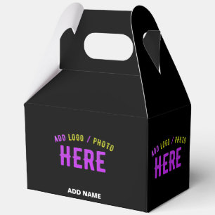 STYLISH MODERN CUSTOMIZABLE BLACK VERIFIED BRANDED FAVOUR BOX