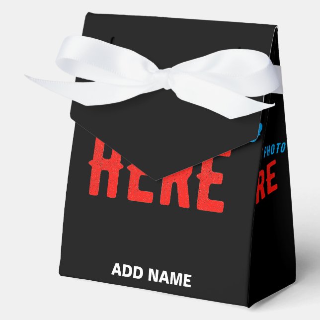 STYLISH MODERN CUSTOMIZABLE BLACK VERIFIED BRANDED FAVOUR BOX (Front)