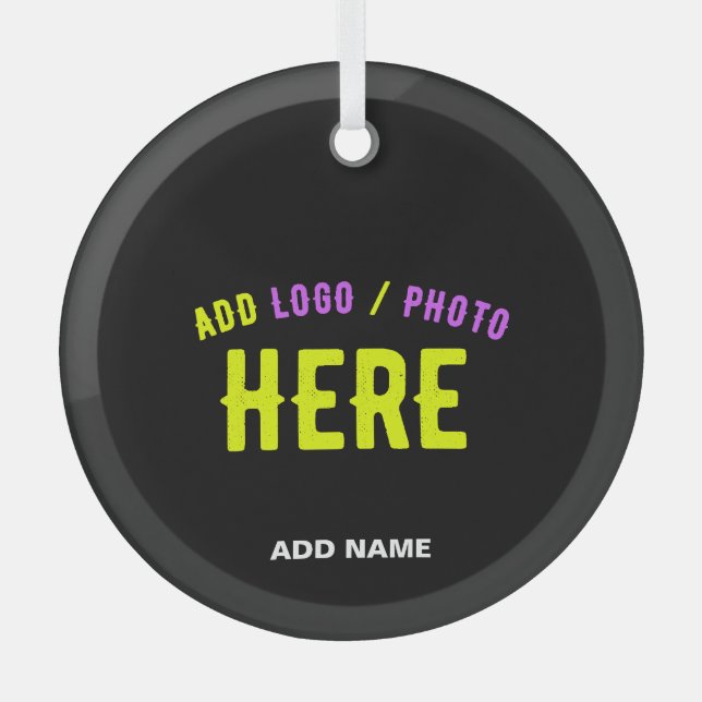 STYLISH MODERN CUSTOMIZABLE BLACK VERIFIED BRANDED GLASS TREE DECORATION (Front)