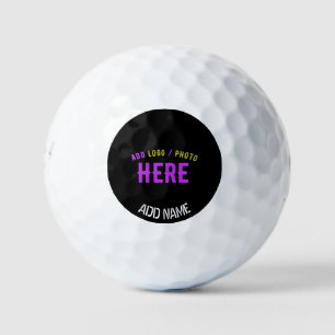 STYLISH MODERN CUSTOMIZABLE BLACK VERIFIED BRANDED GOLF BALLS