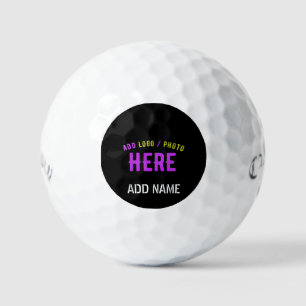 STYLISH MODERN CUSTOMIZABLE BLACK VERIFIED BRANDED GOLF BALLS