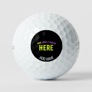 STYLISH MODERN CUSTOMIZABLE BLACK VERIFIED BRANDED GOLF BALLS