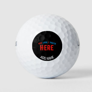 STYLISH MODERN CUSTOMIZABLE BLACK VERIFIED BRANDED GOLF BALLS