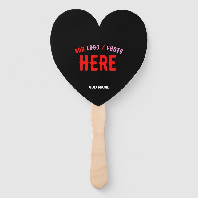 STYLISH MODERN CUSTOMIZABLE BLACK VERIFIED BRANDED HAND FAN (Front)