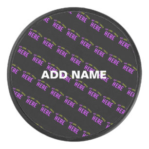 STYLISH MODERN CUSTOMIZABLE BLACK VERIFIED BRANDED HOCKEY PUCK
