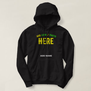 STYLISH MODERN CUSTOMIZABLE BLACK VERIFIED BRANDED HOODIE