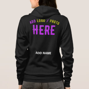 STYLISH MODERN CUSTOMIZABLE BLACK VERIFIED BRANDED HOODIE