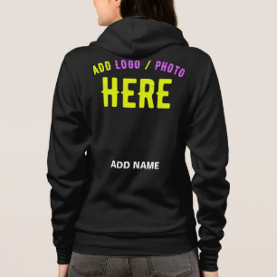 STYLISH MODERN CUSTOMIZABLE BLACK VERIFIED BRANDED HOODIE