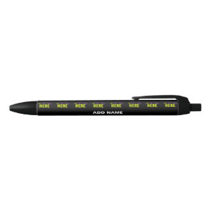 STYLISH MODERN CUSTOMIZABLE BLACK VERIFIED BRANDED INK PEN
