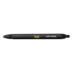 STYLISH MODERN CUSTOMIZABLE BLACK VERIFIED BRANDED INK PEN