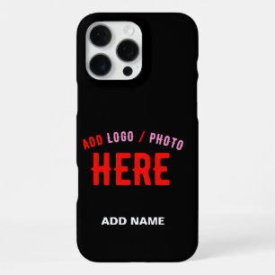 STYLISH MODERN CUSTOMIZABLE BLACK VERIFIED BRANDED iPhone 16 PRO MAX CASE