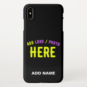 STYLISH MODERN CUSTOMIZABLE BLACK VERIFIED BRANDED iPhone XS MAX CASE