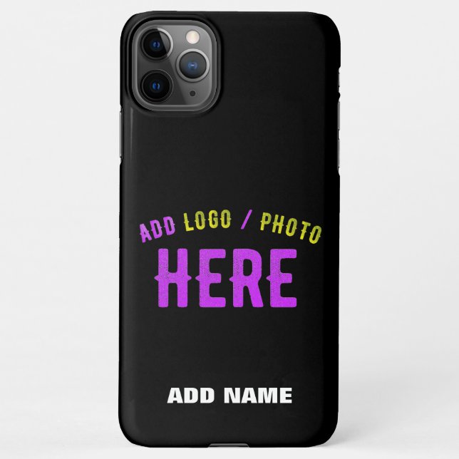 STYLISH MODERN CUSTOMIZABLE BLACK VERIFIED BRANDED iPhone CASE (Back)