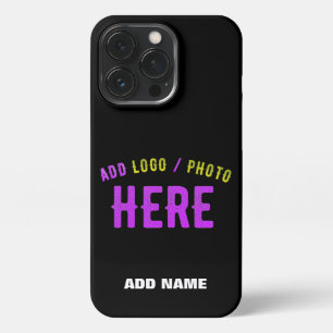 STYLISH MODERN CUSTOMIZABLE BLACK VERIFIED BRANDED iPhone 13 PRO CASE