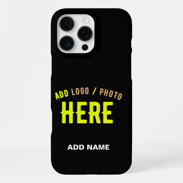 STYLISH MODERN CUSTOMIZABLE BLACK VERIFIED BRANDED iPhone CASE (Back)