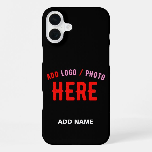 STYLISH MODERN CUSTOMIZABLE BLACK VERIFIED BRANDED iPhone CASE (Back)