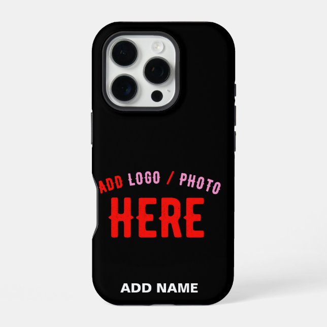 STYLISH MODERN CUSTOMIZABLE BLACK VERIFIED BRANDED iPhone CASE (Back)