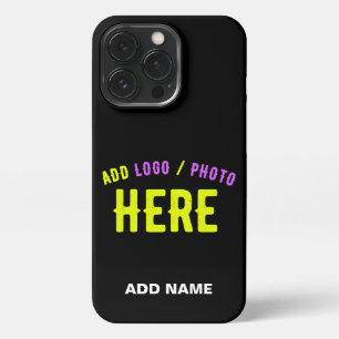 STYLISH MODERN CUSTOMIZABLE BLACK VERIFIED BRANDED iPhone 13 PRO CASE