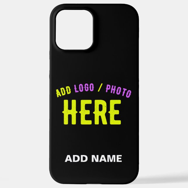 STYLISH MODERN CUSTOMIZABLE BLACK VERIFIED BRANDED iPhone CASE (Back)