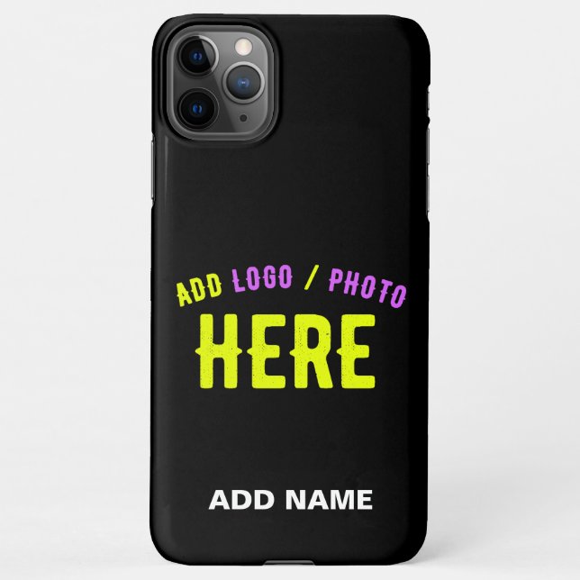 STYLISH MODERN CUSTOMIZABLE BLACK VERIFIED BRANDED iPhone CASE (Back)