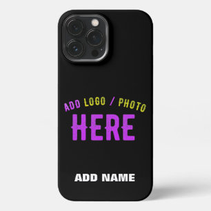 STYLISH MODERN CUSTOMIZABLE BLACK VERIFIED BRANDED iPhone 13 PRO MAX CASE